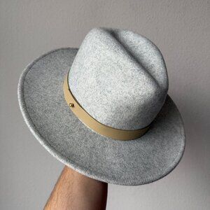 Lack of Color The Mack Stone Wash Light Speckled Gray Wool Hat Size S